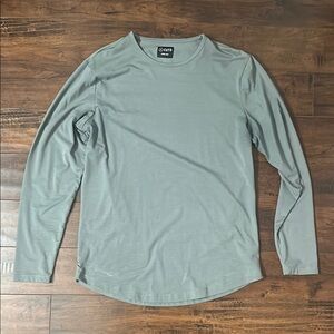 Men's Slate Blue Cuts Long Sleeve Shirt